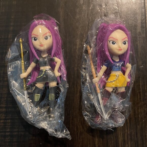 K-Pop Demon Hunters - Rumi, Mira & Zoey Mini Figure Dolls 4” Gift, 6pc-Set, New - Picture 2 of 7